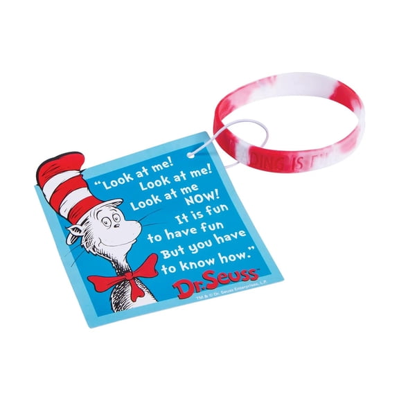 Dr. Seuss Welcome to Class Reading Bracelets with Card - 24 Pc.