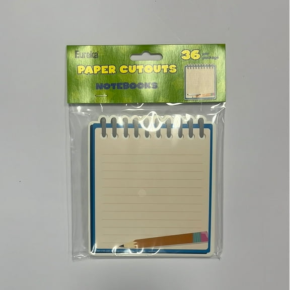 EU-841579 - Notebook Paper Cut-Outs, Pack of 36 by Eureka