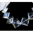 thumbnail image 4 of Sparkling Designer Faceted (Pin Cushion Cut) 20mm Quartz Bead Strand 110449, 4 of 4