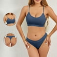 thumbnail image 2 of ZQUUVOU Women's Sports Bra Bikini Set Racerback Breathable Quick Dry Yoga Running Fitness Training Comfortable Workout Dark Blue, 2 of 9