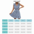 thumbnail image 5 of Vestido floral de verano para mujer Ticfox con manga casquillo y volantes en V, 5 of 5