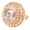 D004 Gold, variant on by Touchstone Bollywood Royal South India Heritage Pretty Hand Embossed Fringes Designer Wedding Jewelry Cocktail Finger Ring In Gold Tone For Women.