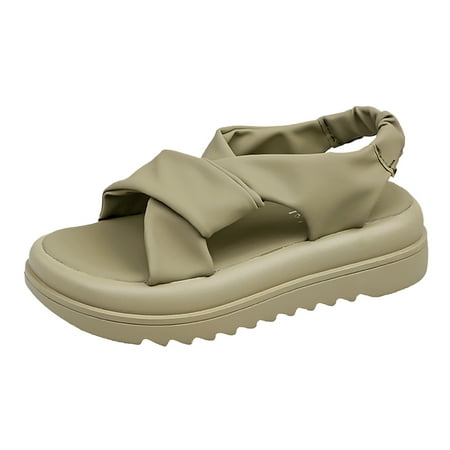 

Womens Shoes Thick Bottom Preppy Beach Flat with Colorful Foot Slippers Shoes