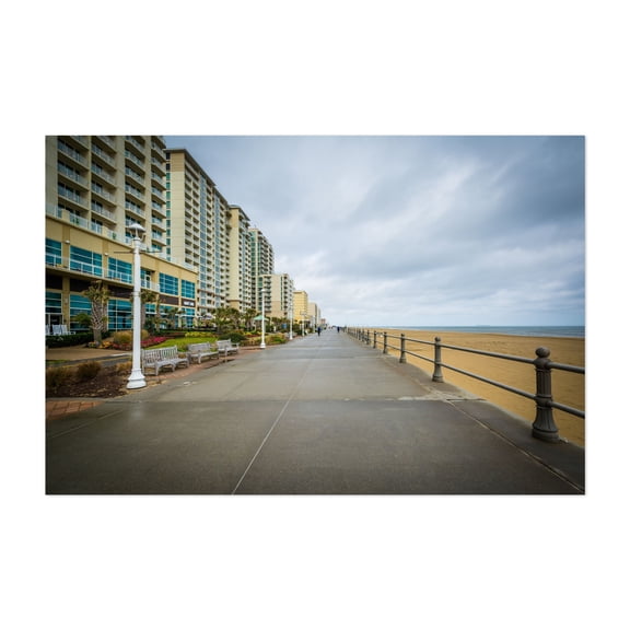 The Boardwalk - Virginia Beach Virginia Photography Unframed Wall Art Print 5 x 7 inches