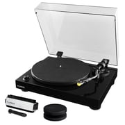 Fluance RT80 Classic High Fidelity Vinyl Turntable Record Player featuring Audio Technica AT91, Belt Drive, Built-in Preamp with Record Weight and 3 in 1 Stylus and Record Cleaning Vinyl Accessory Ki