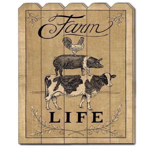 TrendyDecor4U Farm Life By Deb Strain Wall Art DS1451P