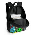 thumbnail image 3 of Geometry Dash Casual Backpack Shoulder Bag Daypack Computer Bag with Pocket High Capacity Schoolbag for Student College, 3 of 8