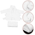 thumbnail image 2 of Newborn Bathrobe Pure Cotton Thickened Baby Photo Bathing Suits Photo Garment (White Suitable for 0-1 Month Baby), 2 of 4