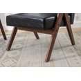 thumbnail image 6 of Luccalily Leisure Chair with Solid Wood Armrest and Feet, Mid-Century Modern Accent chair, for Living Room Bedroom Studio chair, 6 of 11