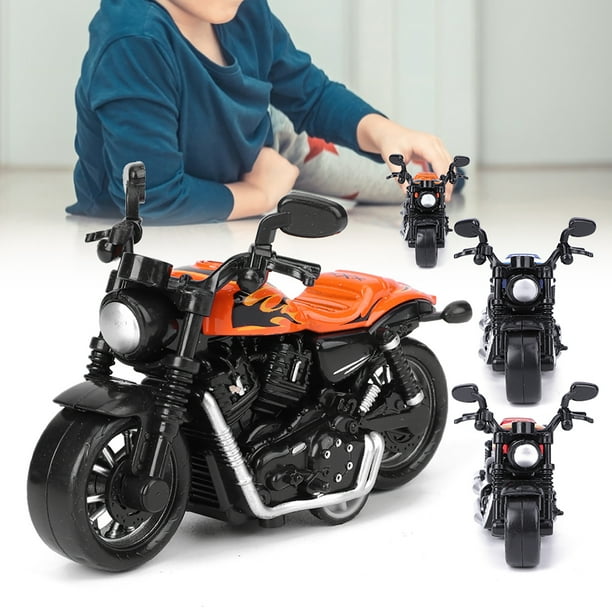 Modelo de Juguete de Motocicleta de Aleación Para Niños, Vehículo de Juguete de Alta Simulación