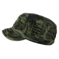 thumbnail image 3 of D&Y Unisex Cotton Distressed Layered Frayed Cadet Military Cap, Black, 3 of 4