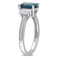 thumbnail image 3 of Everly Women's Topaz 14K White Gold Engagement Ring, 3 of 7