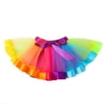 thumbnail image 5 of IBTOM CASTLE Baby Girls Watermelon 1st Birthday Outfit Cake Smash Romper Rainbow Tutu Skirt Headband Summer Clothes for Photo Shoot, 5 of 8