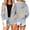 Gray, variant on Gamivast Holiday Festive Hoodie for Women Zip up Starry Christmas Tree Graphic Sherpa Lined Sweatshirt Winter Warm Fleece Jacket Coat
