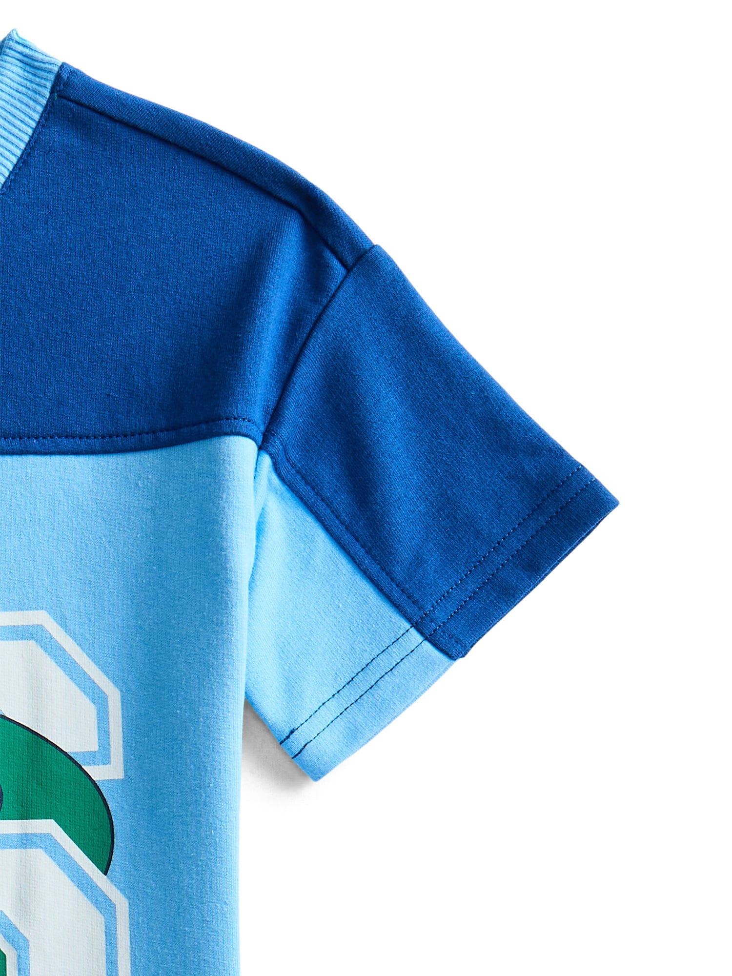 Wonder Nation Toddler Boys Short Sleeve Graphic Football Jersey Top, Sizes 12M-5T