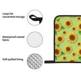 thumbnail image 4 of Pofeuu Sunflower Leaves Print Oven Mitts and Pot Holders 4 pcs Set,High Heat Resistant 500 Degree Extra Thicken Long Kitchen Cotton Oven Glove for Cooking, 4 of 6