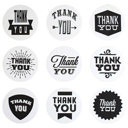 90PCS Seal Stickers Round Circle Cute Thank You Seal Labels Packaging ...