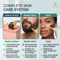 thumbnail image 3 of ABERA 540 Titanium Microneedle Roller for Face, Scalp & Beard Care Routine - Premium Cosmetic Exfoliating Roller System, Gold Handle (1 Pack), 3 of 6