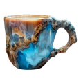 thumbnail image 2 of Crystal Coffee Mugs 13.5oz, Natural 3D Mineral Rock Coffee Mugs with Handle, Resin Funny Mug, Translucent Crystal Coffee Mug for Milk Tea Hot Chocolate Home Office Travel, Friendship Gifts, 2 of 6