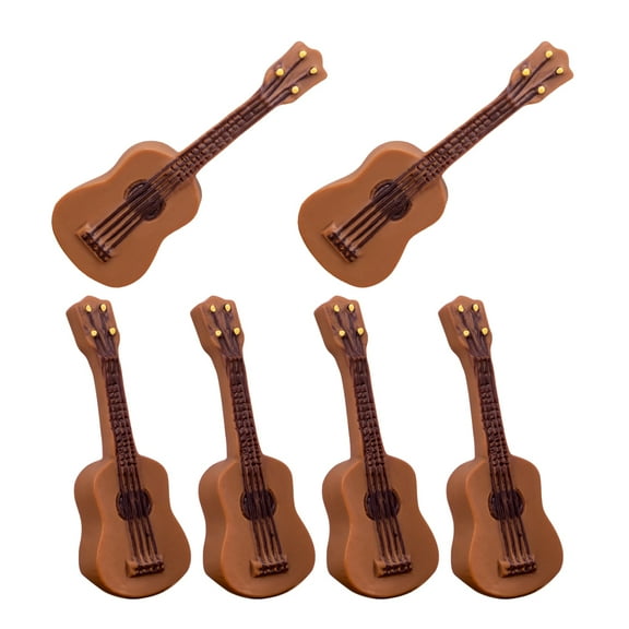 6 Pcs Landscape Guitar Ornaments Miniature Doll Stand DIY Dollhouse Kit