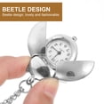 thumbnail image 2 of Miangastore 1pc Beetle Designed Pocket Watch Shiny Pocket Watch Delicate Pocket Watch, 2 of 8