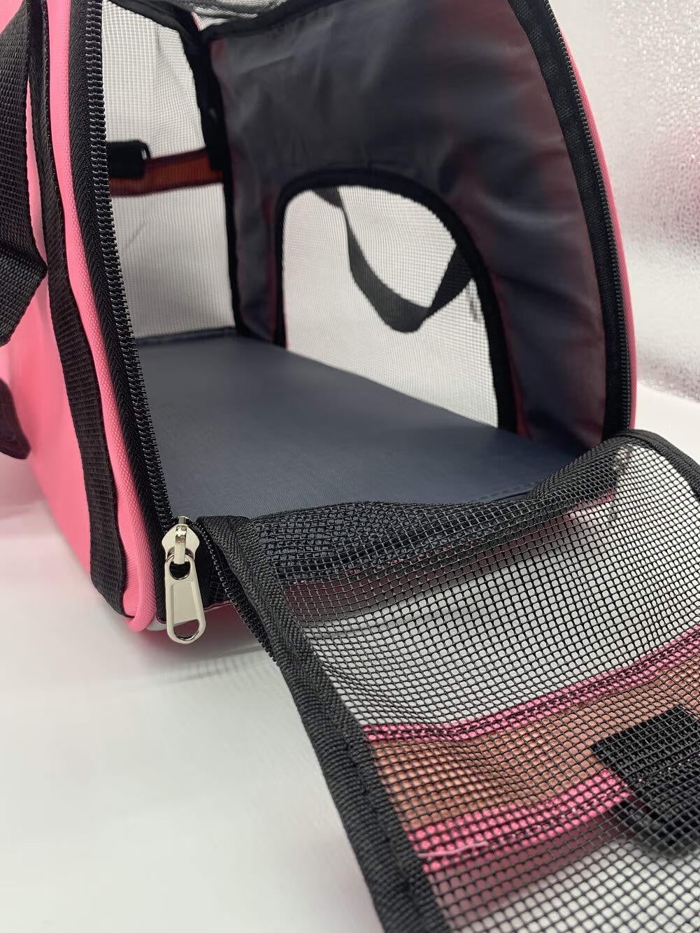 DISEN Cat Carrier Soft Pet Carrier,Pet Carrier Airline Approved Cat Carriers & Dog Carriers for Small Dogs,Breathable Mesh Travel Portable Bag & Pet Carrier for Cat,Pink