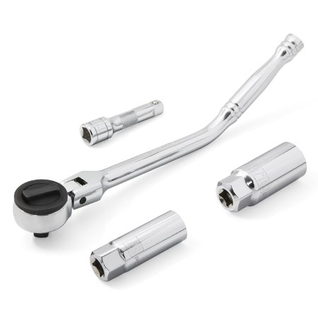 Powerbuilt 4 Pc. 3/8 in. Drive Ratchet and Spark Plug Socket Set...