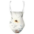 toraway Women's Swimsuits Underwire Bra Summer Womens V Neck Flower