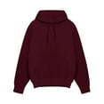 thumbnail image 4 of RPVATI Hoodie for Men Long Sleeve Casual Sweatshirts Gym Hooded Drawstring Pullover Trendy Solid Color Shirts Wine XL, 4 of 4