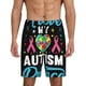 thumbnail image 1 of Balery I Love My Autism Pantalones cortos de pijama de punto de algodón para hombre con cinturilla y bolsillos-3X-Large, 1 of 6