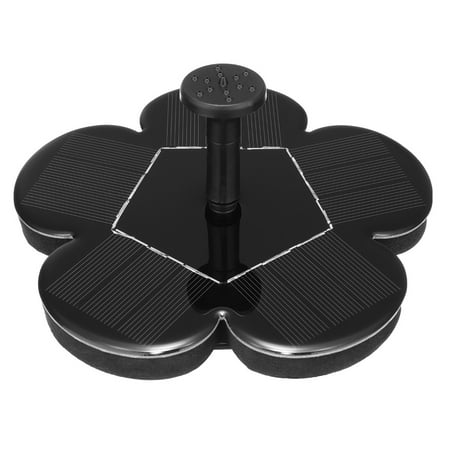 Patio Pond Design Ideas Water Fountain Pump 7.5V 1.5W Solar Outdoor Fountain Pump Birdbath, Flower Shape Design, Floating Solar Bird Bath, Solar Panel Kit Submersible Water Pump for Pond, Garden, Patio ()