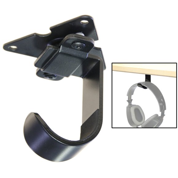 Boost Industries Under Mounted Headphone Holder / Hook with 360 Degree Pivot