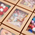 thumbnail image 6 of 24 Pcs Camel Gift Box Fold Paper Boxes Cookie Boxes Bakery Boxes Kraft Treat Boxes with Window 13x10cm for Party Favor Treats Bakery and Jewelry Packaging Camel for diy making, 6 of 7