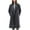 Gray, variant on Women's Wool Pea Coat Winter Warm Notched Lapel Double Breasted Trench Coat Dressy Casual Long Oversized Overcoats with Pocket(Navy,XS)
