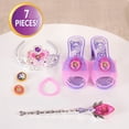 thumbnail image 5 of Disney Jr. Sofia the First Royal Accessory Set, Kids Dress-Up Accessories with Tiara, Wand, Play Shoes, Tote Bag, Bracelet and 2 Charms, Ages 3+, 5 of 7