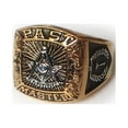 thumbnail image 6 of Masonic Rings Past Master Freemason Ring / Masonic Ring - Gold Plated Steel, 6 of 6