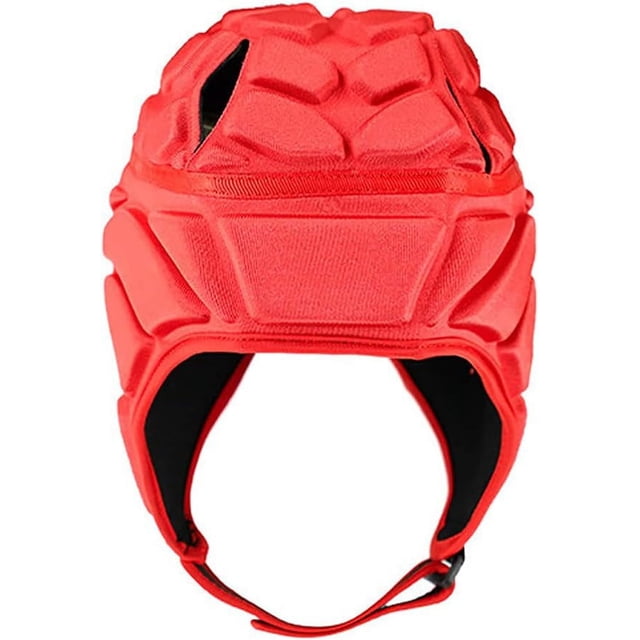 Casco protector de fútbol con carcasa blanda, cascos de rugby, casco acolchado suave, casco de fútbol con bandera ajustable, casco de fútbol, protección para la cabeza de portero de fútbol para