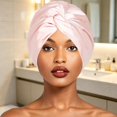 thumbnail image 2 of Miaoju Silk Bonnet, Double-Layered Hair Bonnet for Sleeping Women, Silk Turban, Night Sleep Hair Wrap, 2 of 5