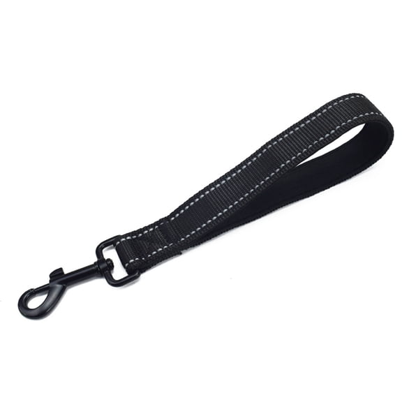 YIFAEUX 12 Inches Short Dog Leash Heavy Duty Traffic Leashes with Carabiner Clip Reflective Nylon Dog Lead with Padded Handle for Large Medium Dogs