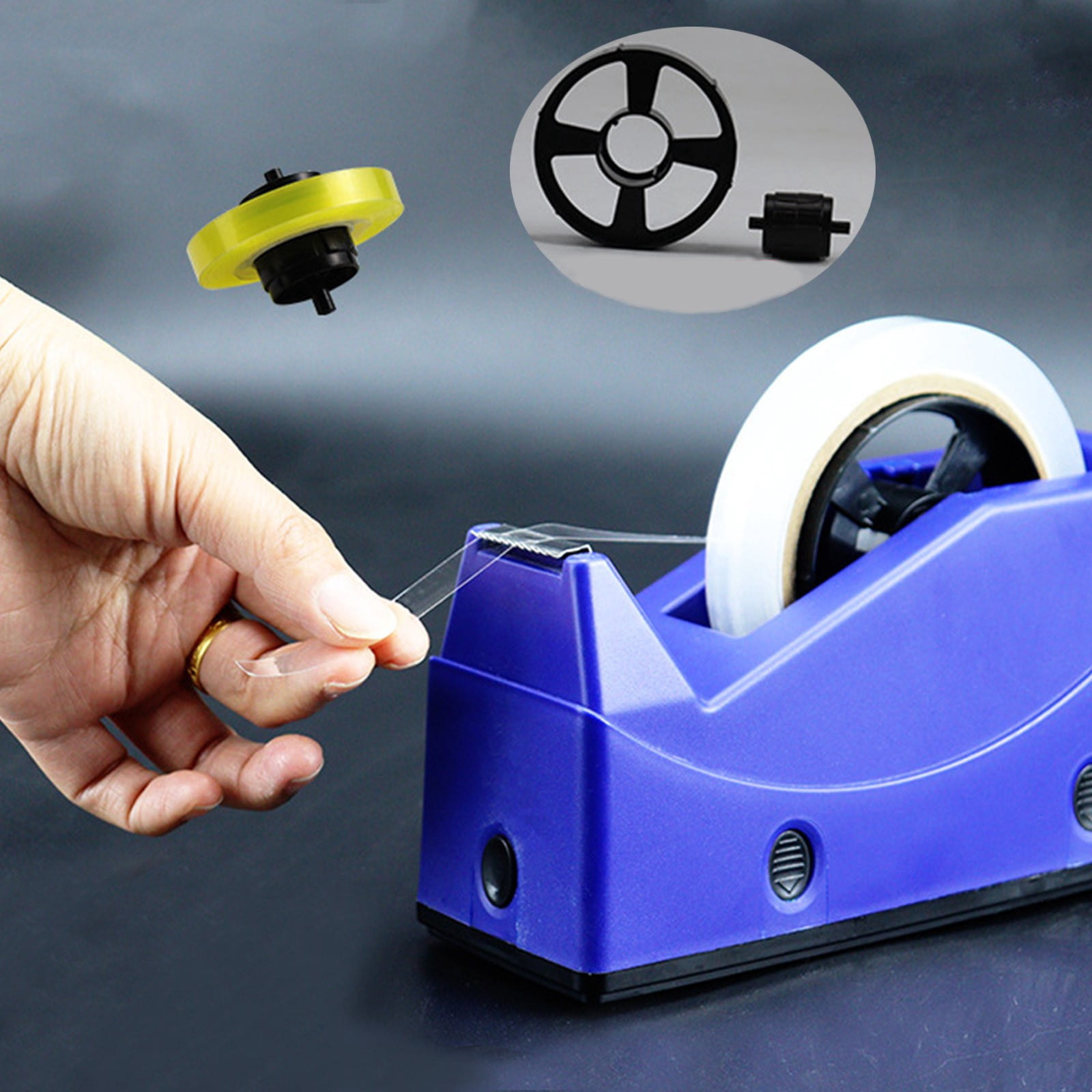 Tape Dispenser Equipped with Antiskid Base and Blades Smooth Rollers, Suitable for Tapes Width within 25mm