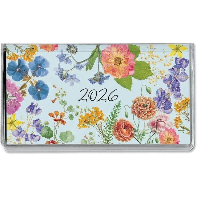 Current Calendrier de Poche et Bloc-Notes à Fleurs 2026, 3,5 Pouces x 6,5 Pouces, Taille Petite Bourse