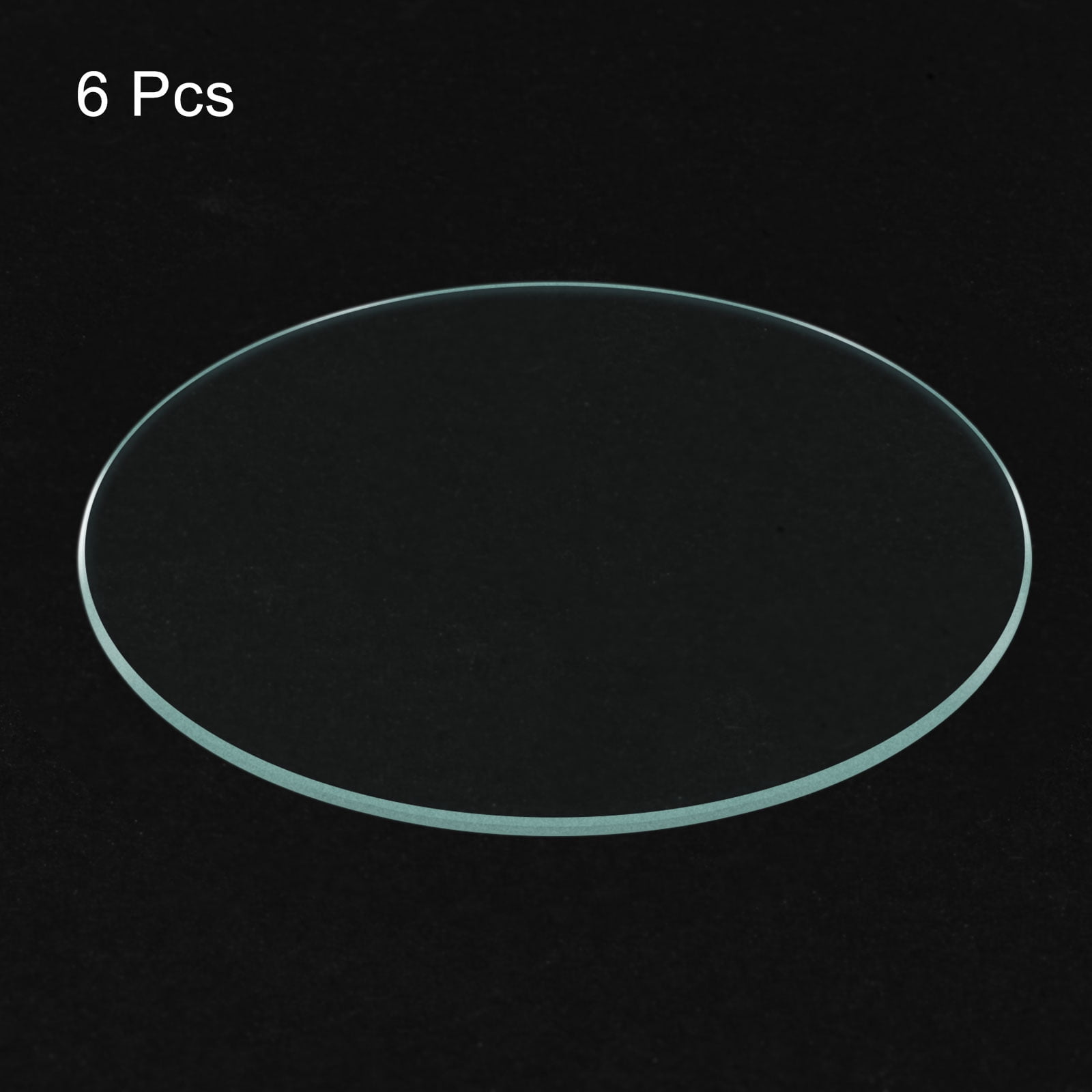Unique Bargains 6Pcs 45mm Diameter Watch Crystal Lens Glass for Watchmaker Repair Work