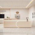 thumbnail image 2 of Cabinet Luxury Reception Desk Front Checkout Podium Information Outdoor Reception Desk Simple Escritorios De Oficina Furniture My Lux Decor Round, 2 of 7