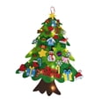 thumbnail image 1 of fieltro para armar, 98 cm (38.58 pulgadas), con luces, ideal para fiestas, regalos navideños para niños, decoración navideña para Estilo A, 1 of 8