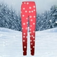 thumbnail image 3 of Christmas Leggings for Women 2025 Snowflake Plaid Graphic High Waisted Yoga Pants Legging Tights, 3 of 6