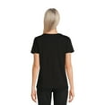 thumbnail image 3 of Time and Tru Women's Cotton V-Neck T-Shirt, 3 of 5