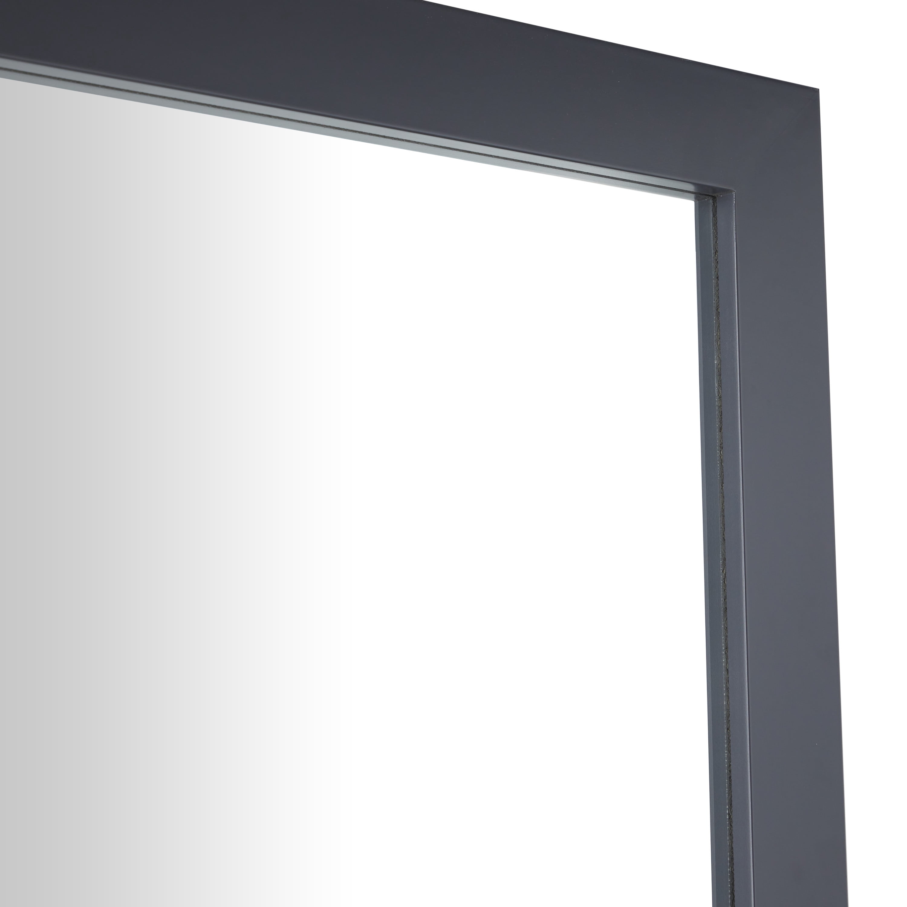 DecMode 33" x 70" Gray Wall Mirror