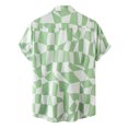 thumbnail image 4 of Hombres Casual Botones Playa Sin posicionamiento Estampado Turndown Camisa de manga corta Blusa Pompotops  oipoqjl45456, 4 of 9