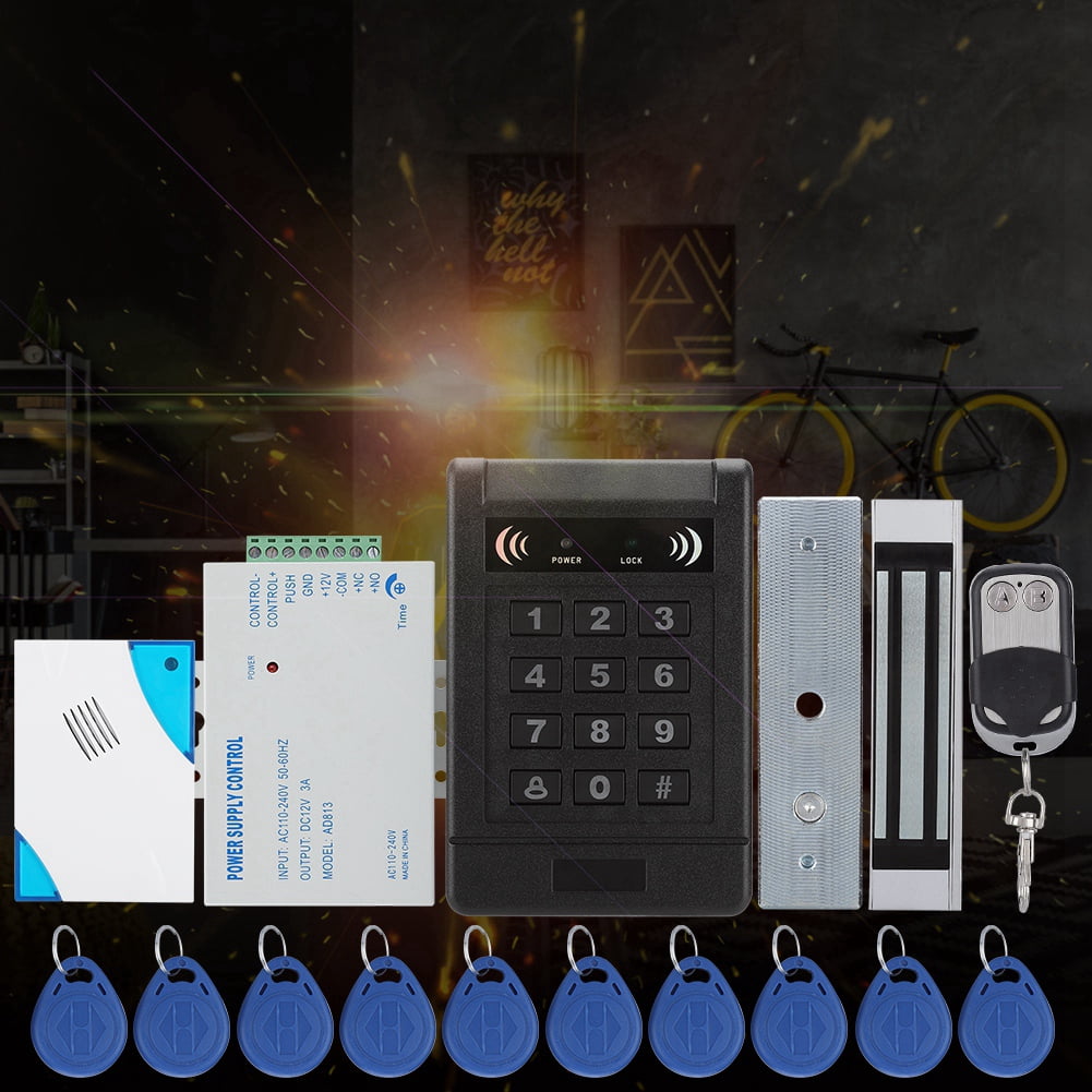 Control Key Walmart Door access control kit EM-ID Card Password Door Access Control Machine ...