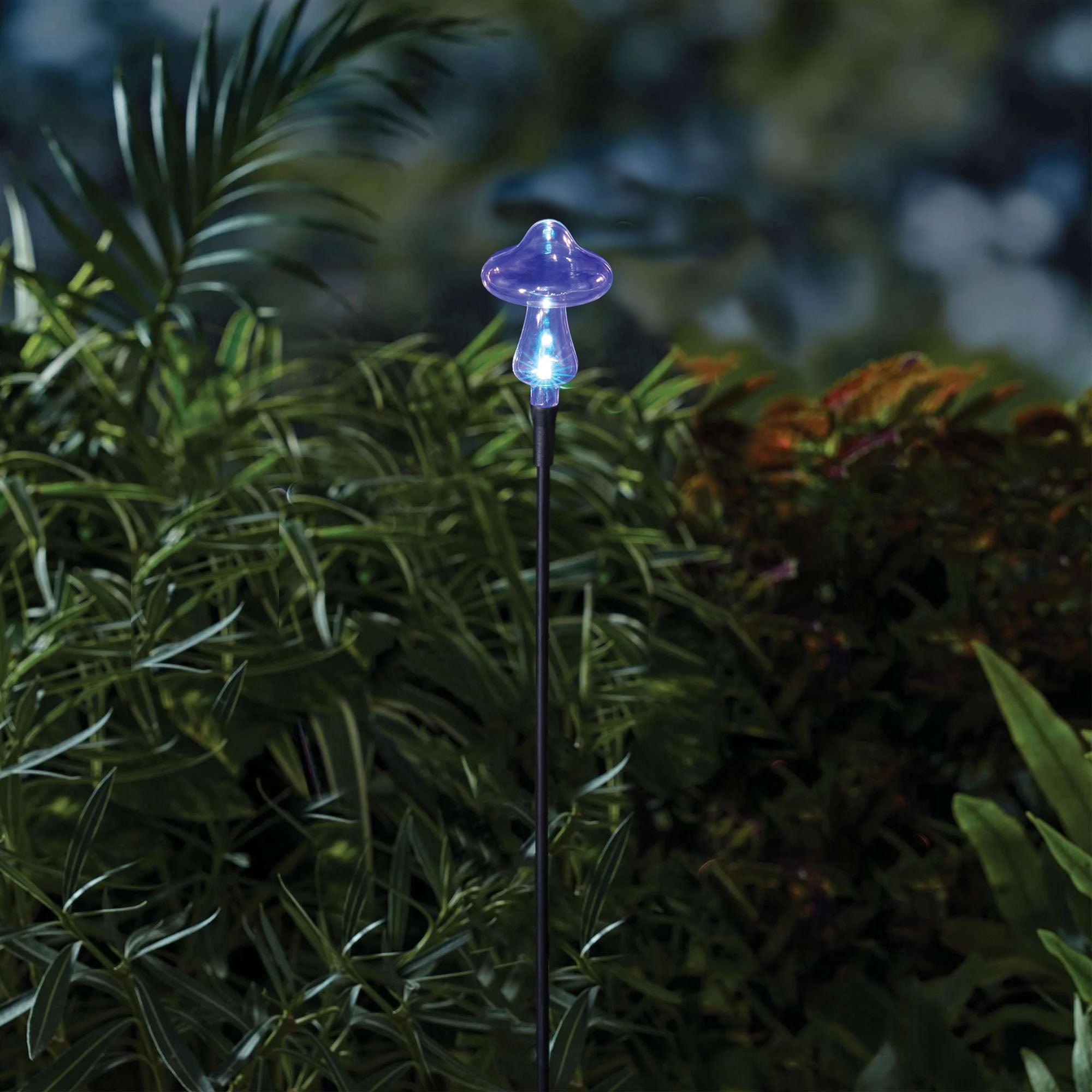 Mainstays Solar Powered Color Changing LED Mushroom Acrylic Stake Light